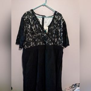 NWT formal black lace dress plus size
